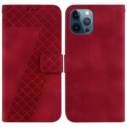 Seven-shaped Embossed Leather Phone Case