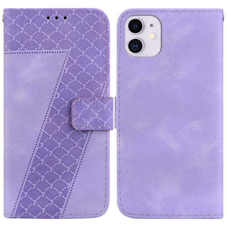 Seven-shaped Embossed Leather Phone Case