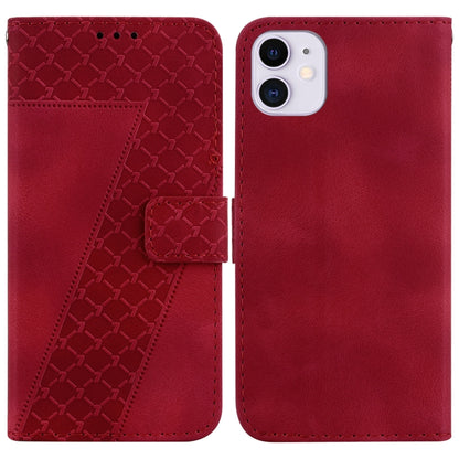 Seven-shaped Embossed Leather Phone Case