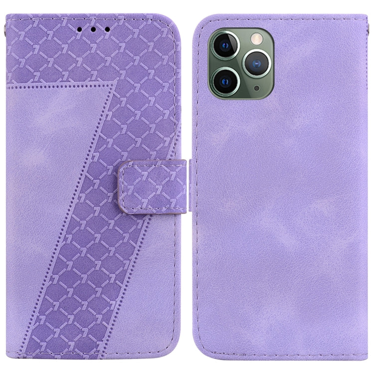 Seven-shaped Embossed Leather Phone Case