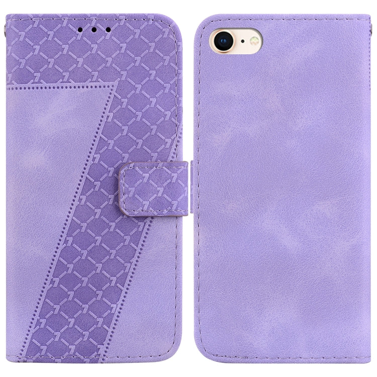 Seven-shaped Embossed Leather Phone Case