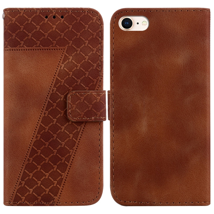 Seven-shaped Embossed Leather Phone Case