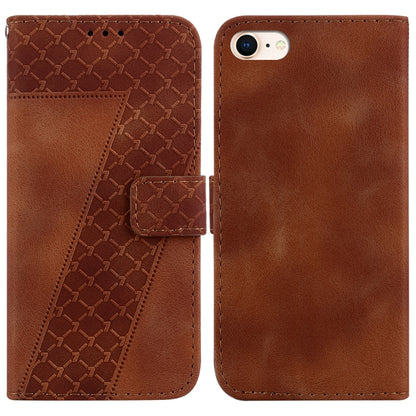 Seven-shaped Embossed Leather Phone Case