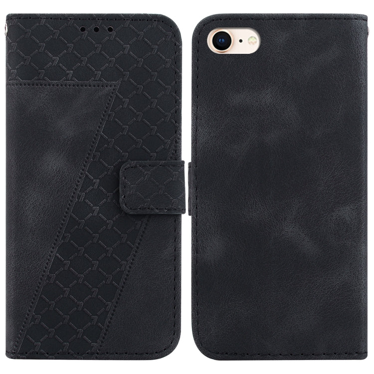 Seven-shaped Embossed Leather Phone Case