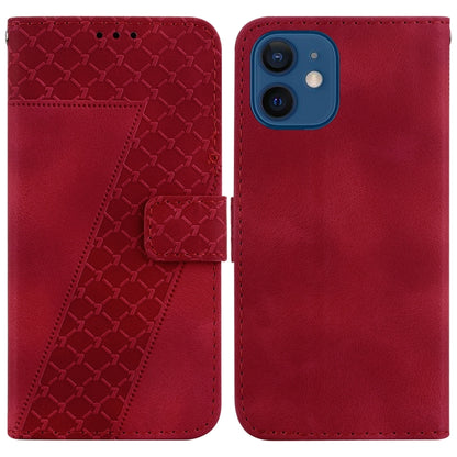 Seven-shaped Embossed Leather Phone Case