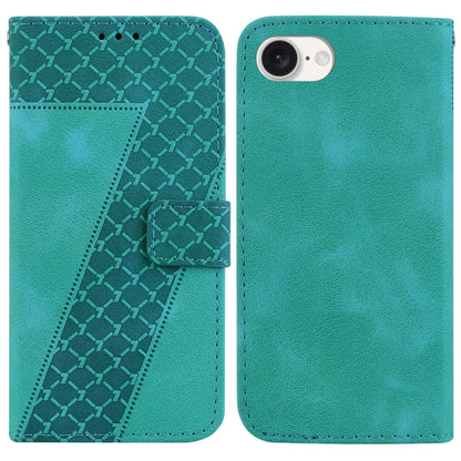 Seven-shaped Embossed Leather Phone Case
