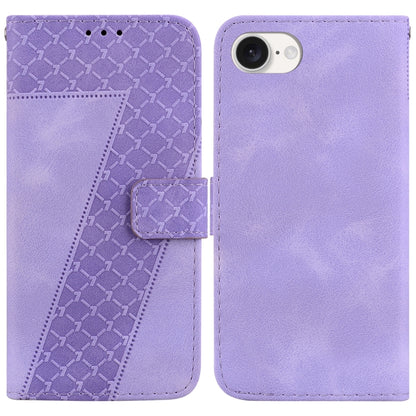 Seven-shaped Embossed Leather Phone Case