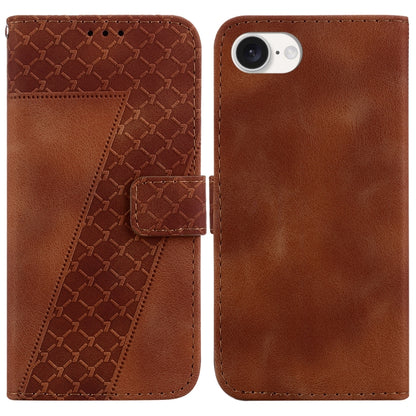 Seven-shaped Embossed Leather Phone Case