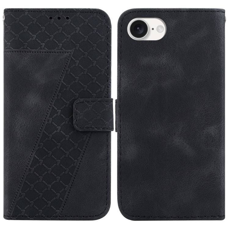 Seven-shaped Embossed Leather Phone Case