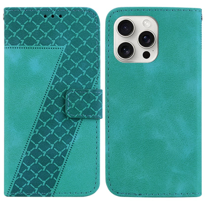 Seven-shaped Embossed Leather Phone Case