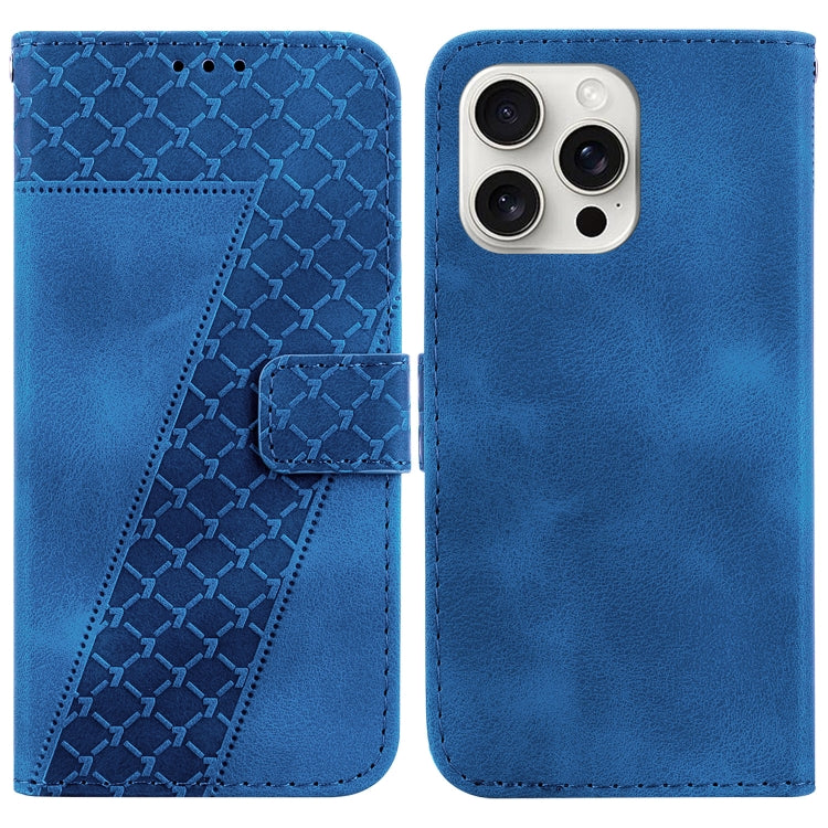 Seven-shaped Embossed Leather Phone Case