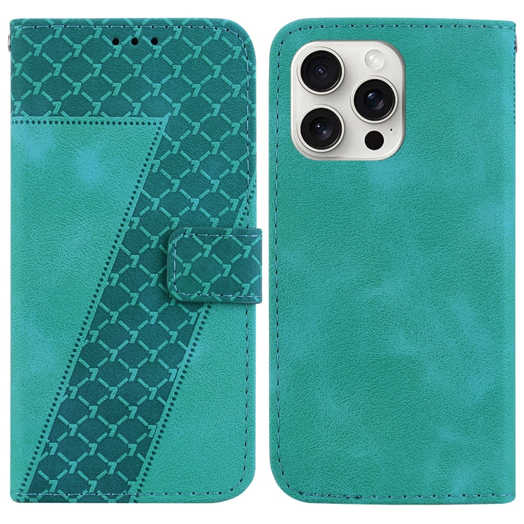 Seven-shaped Embossed Leather Phone Case