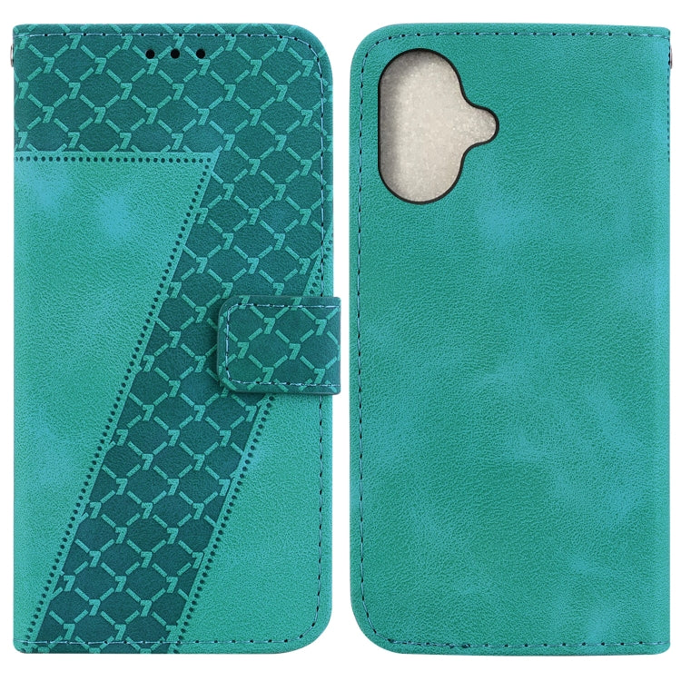 Seven-shaped Embossed Leather Phone Case
