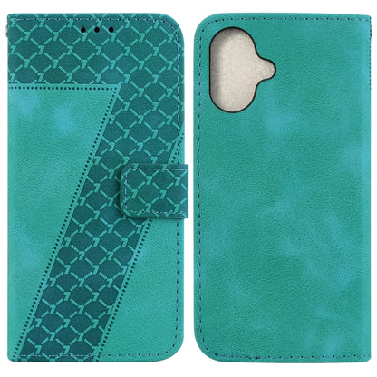 Seven-shaped Embossed Leather Phone Case