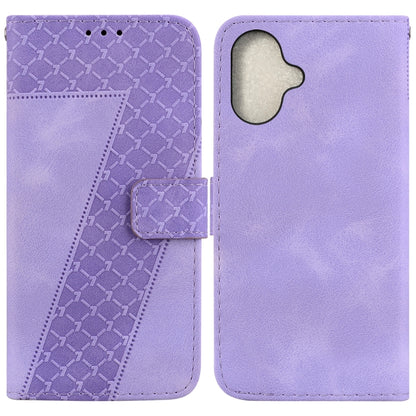 Seven-shaped Embossed Leather Phone Case