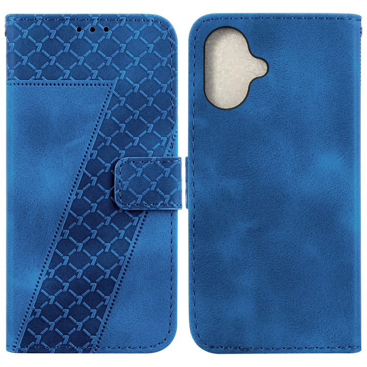 Seven-shaped Embossed Leather Phone Case