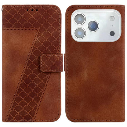 Seven-shaped Embossed Leather Phone Case