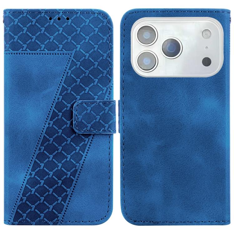 Seven-shaped Embossed Leather Phone Case