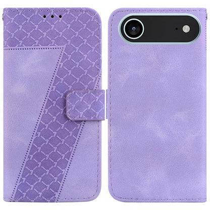 Seven-shaped Embossed Leather Phone Case