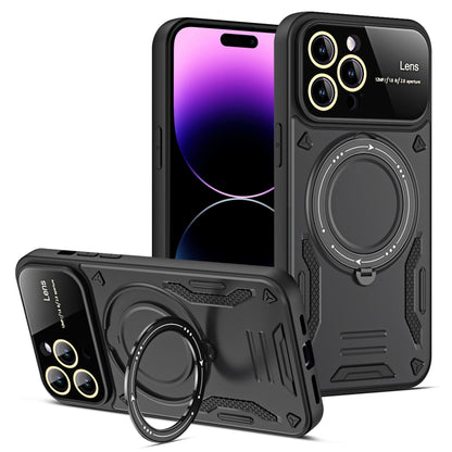 Large Window MagSafe Holder Phone Case, For iPhone 16 Pro Max, For iPhone 16 Pro, For iPhone 16 P...