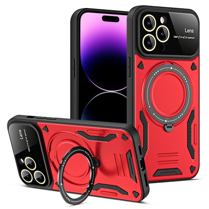 Large Window MagSafe Holder Phone Case, For iPhone 16 Pro Max, For iPhone 16 Pro, For iPhone 16 P...