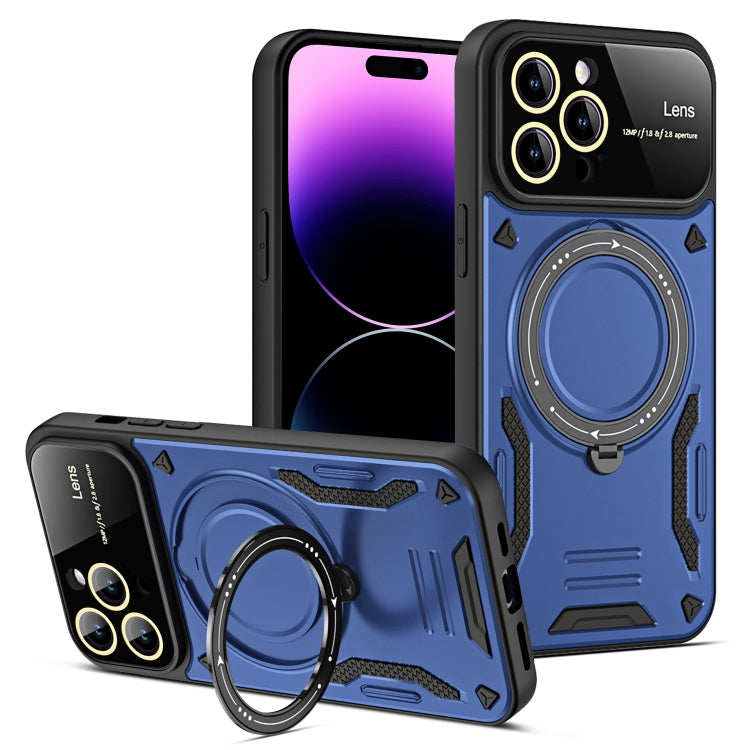 Large Window MagSafe Holder Phone Case, For iPhone 16 Pro Max, For iPhone 16 Pro, For iPhone 16 P...