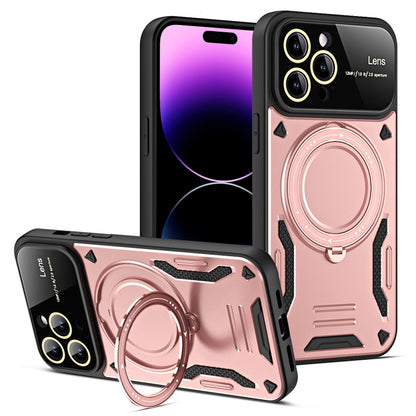 Large Window MagSafe Holder Phone Case, For iPhone 16 Pro Max, For iPhone 16 Pro, For iPhone 16 P...