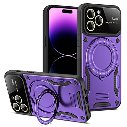 Large Window MagSafe Holder Phone Case, For iPhone 16 Pro Max, For iPhone 16 Pro, For iPhone 16 P...