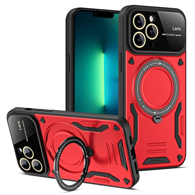 Large Window MagSafe Holder Phone Case, For iPhone 16 Pro Max, For iPhone 16 Pro, For iPhone 16 P...
