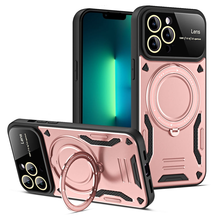 Large Window MagSafe Holder Phone Case, For iPhone 16 Pro Max, For iPhone 16 Pro, For iPhone 16 P...