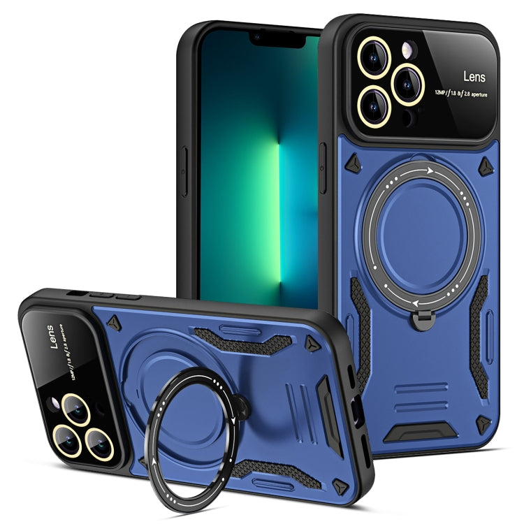 Large Window MagSafe Holder Phone Case, For iPhone 16 Pro Max, For iPhone 16 Pro, For iPhone 16 P...