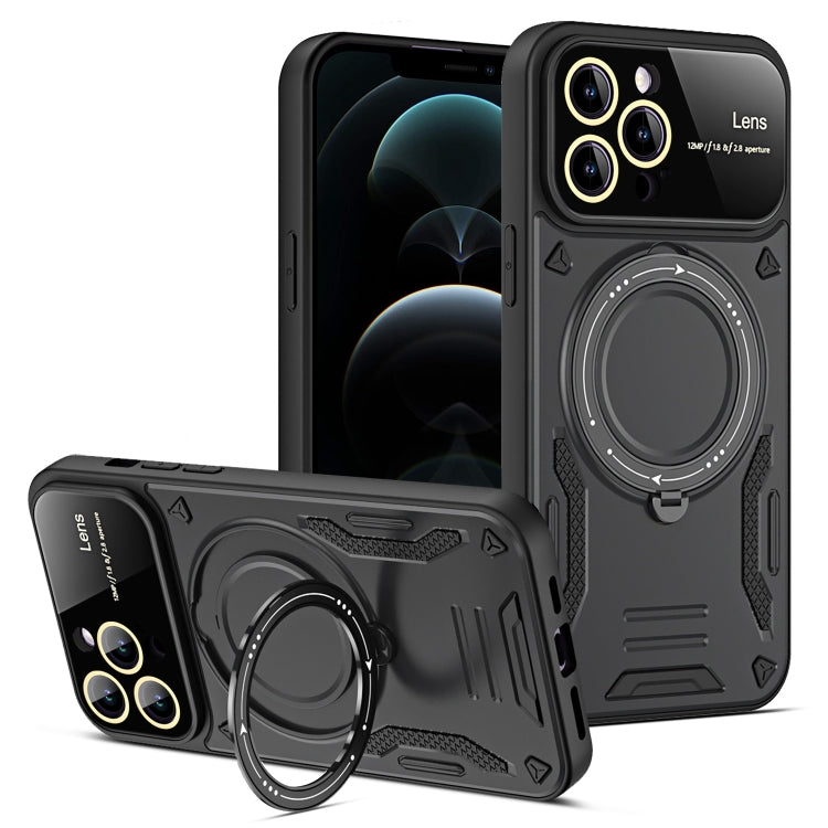 Large Window MagSafe Holder Phone Case, For iPhone 12 Pro Max, For iPhone 12 Pro�����������������...