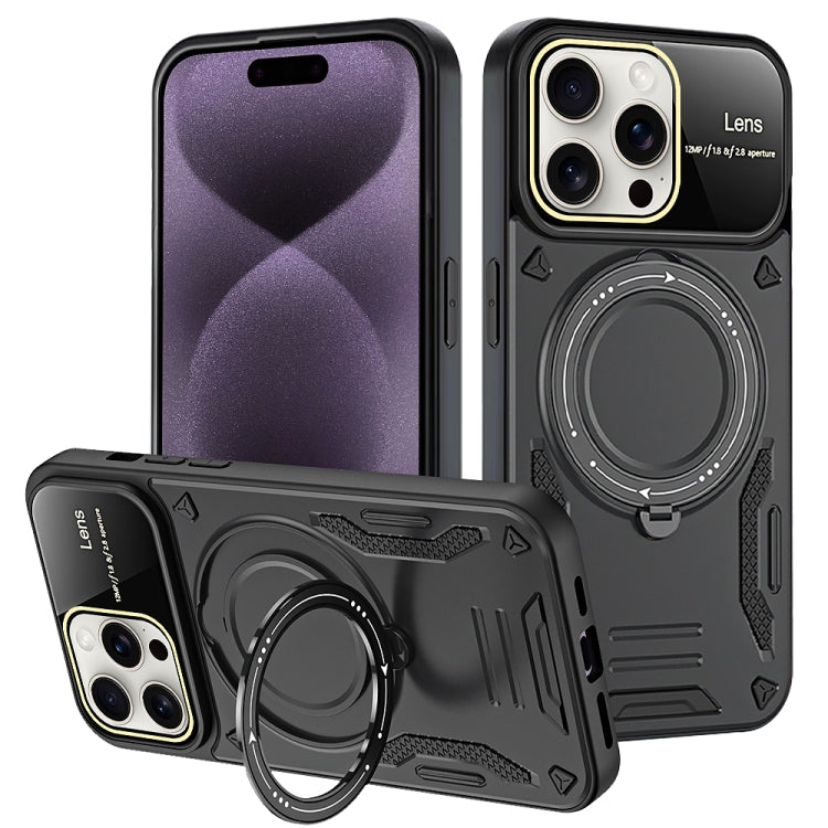 Large Window MagSafe Holder Phone Case, For iPhone 16 Pro Max, For iPhone 16 Pro, For iPhone 16 P...
