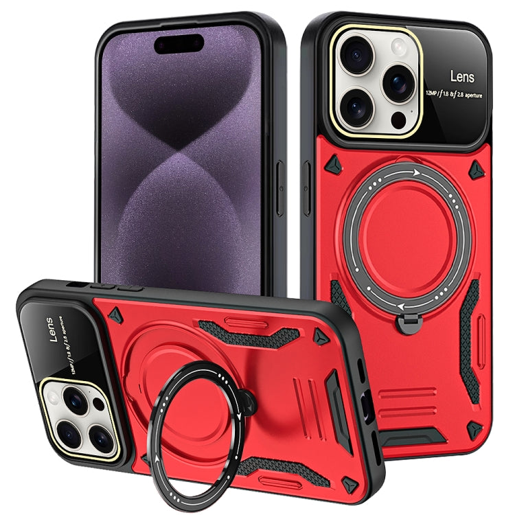 Large Window MagSafe Holder Phone Case, For iPhone 16 Pro Max, For iPhone 16 Pro, For iPhone 16 P...