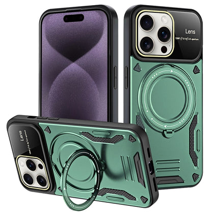 Large Window MagSafe Holder Phone Case, For iPhone 16 Pro Max, For iPhone 16 Pro, For iPhone 16 P...