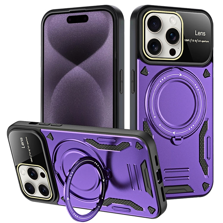 Large Window MagSafe Holder Phone Case, For iPhone 16 Pro Max, For iPhone 16 Pro, For iPhone 16 P...