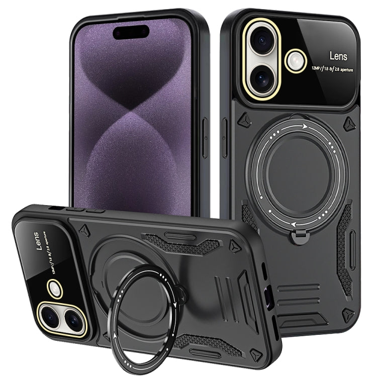 Large Window MagSafe Holder Phone Case, For iPhone 16 Pro Max, For iPhone 16 Pro, For iPhone 16 P...