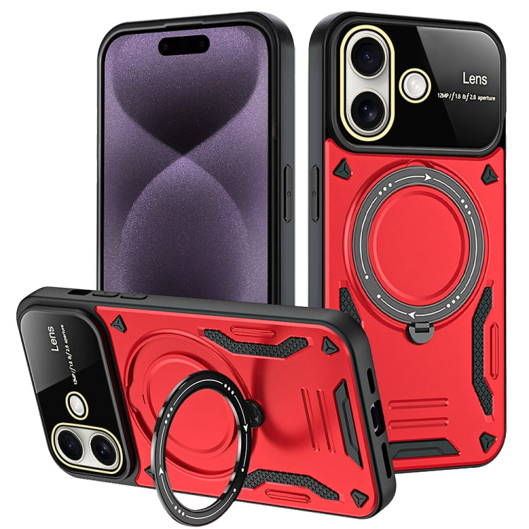 Large Window MagSafe Holder Phone Case, For iPhone 16 Pro Max, For iPhone 16 Pro, For iPhone 16 P...