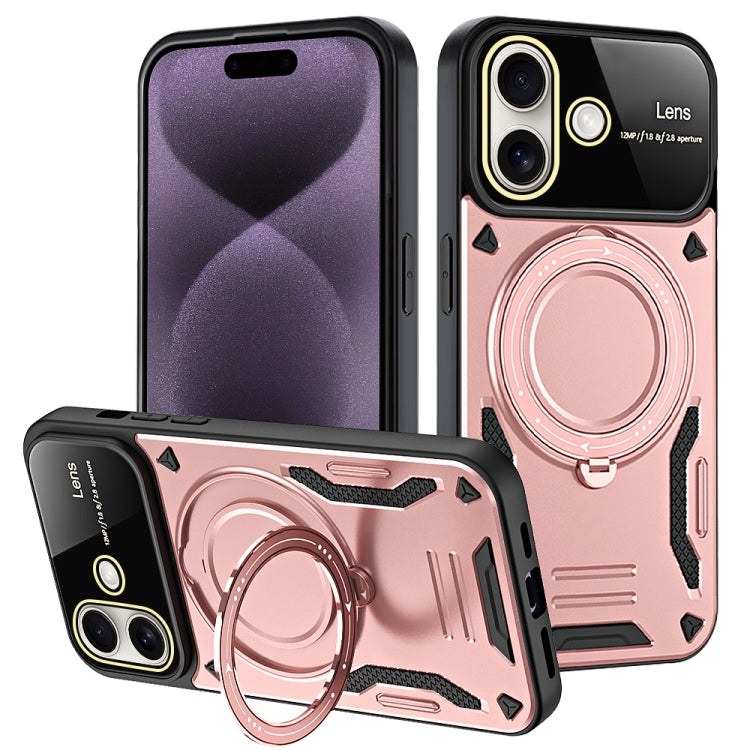 Large Window MagSafe Holder Phone Case, For iPhone 16 Pro Max, For iPhone 16 Pro, For iPhone 16 P...