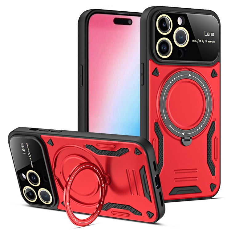 Large Window MagSafe Holder Phone Case, For iPhone 16 Pro Max, For iPhone 16 Pro, For iPhone 16 P...