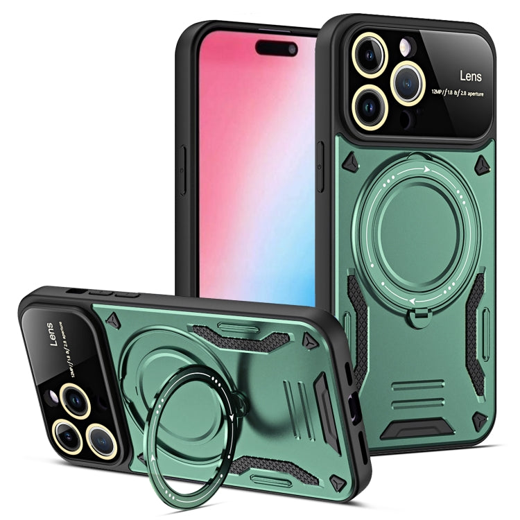 Large Window MagSafe Holder Phone Case, For iPhone 16 Pro Max, For iPhone 16 Pro, For iPhone 16 P...