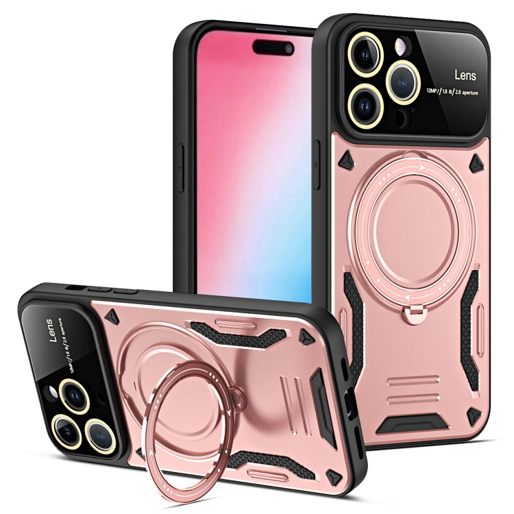 Large Window MagSafe Holder Phone Case, For iPhone 16 Pro Max, For iPhone 16 Pro, For iPhone 16 P...