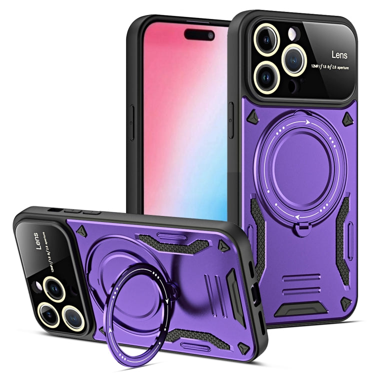 Large Window MagSafe Holder Phone Case, For iPhone 16 Pro Max, For iPhone 16 Pro, For iPhone 16 P...