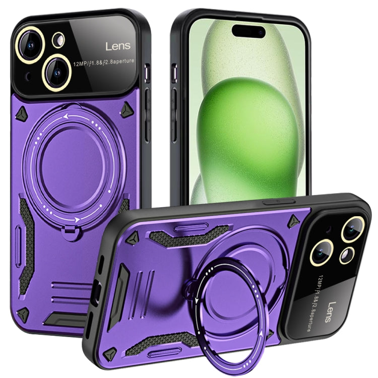 Large Window MagSafe Holder Phone Case, For iPhone 16 Pro Max, For iPhone 16 Pro, For iPhone 16 P...