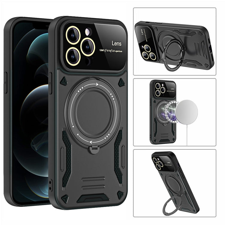 Large Window MagSafe Holder Phone Case, For iPhone 16 Pro Max, For iPhone 16 Pro, For iPhone 16 P...