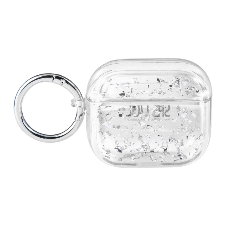 Silver Foil Epoxy Bluetooth Earphone Protective Case, For AirPods Pro 2, For AirPods 3�����������...