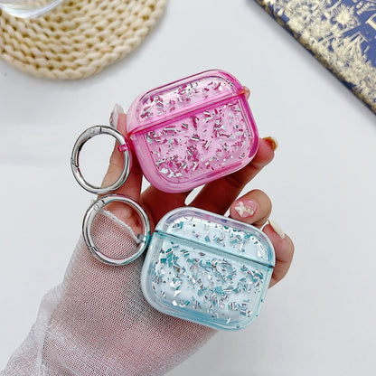 Silver Foil Epoxy Bluetooth Earphone Protective Case, For AirPods Pro 2, For AirPods 3�����������...