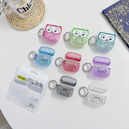 Silver Foil Epoxy Bluetooth Earphone Protective Case, For AirPods Pro 2, For AirPods 3�����������...