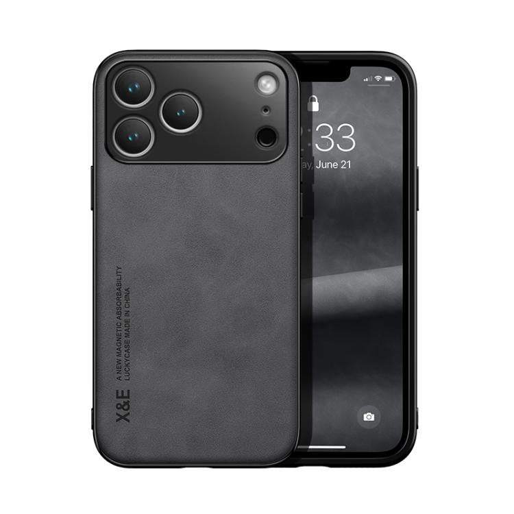 Skin Feel Magnetic Leather Back Phone Case