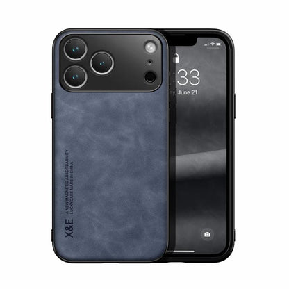 Skin Feel Magnetic Leather Back Phone Case